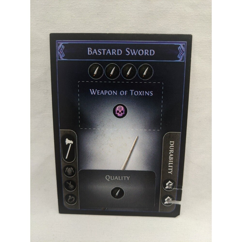 *Punched* Path Of Exile Exilecon Bastard Sword Of Toxins Magic Trading Card